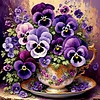 (US Only)Paint By Numbers Kit On Canvas DIY Oil Art Phalaenopsis Picture Decor40x40cm