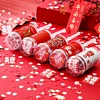  Wedding Confetti Paper Poppers Favors Decorations Graduation Popper Confetti for Celebration Birthday Business Opening Wedding Photo Props, Xi Character Push