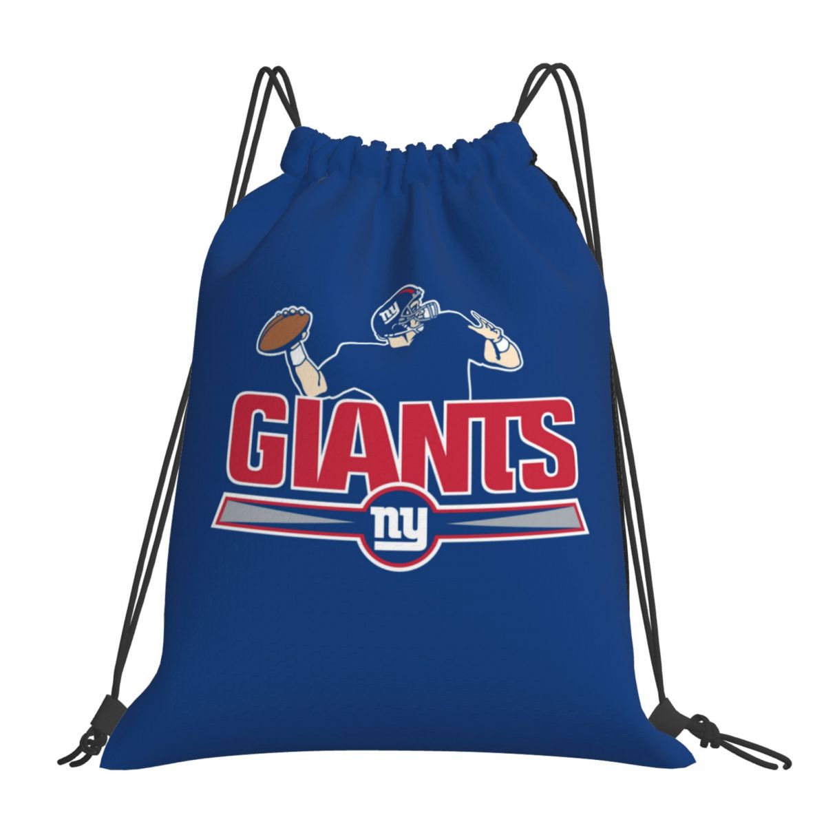 New York Giants Logo Foldable Sports Gym Drawstring Bag