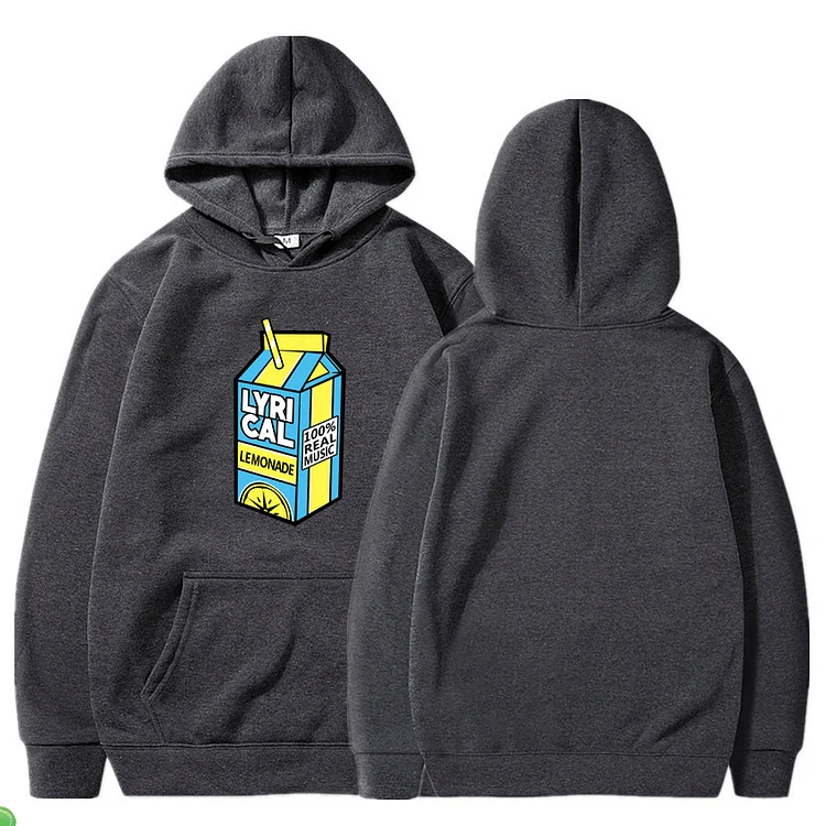 Lyrical Lemonade Lemon Series Hip Hop Rap Straw Print Hoodie at Hiphopee