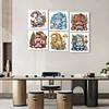 (US Only)6pcs Xmas Gnome - Diamond Painting - Partial Special Shaped Drill (Canvas|30*30cm)