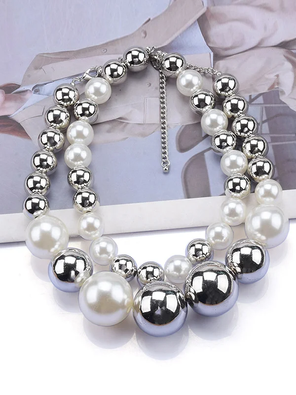 Beaded Contrast Color Necklaces Accessories Dainty Necklace