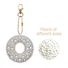 DIY 26 A-Z Letter Pearl Painting Keychain Charm Kits, Custom Alphabet Initial DIY Name Bag Key Ring Gift