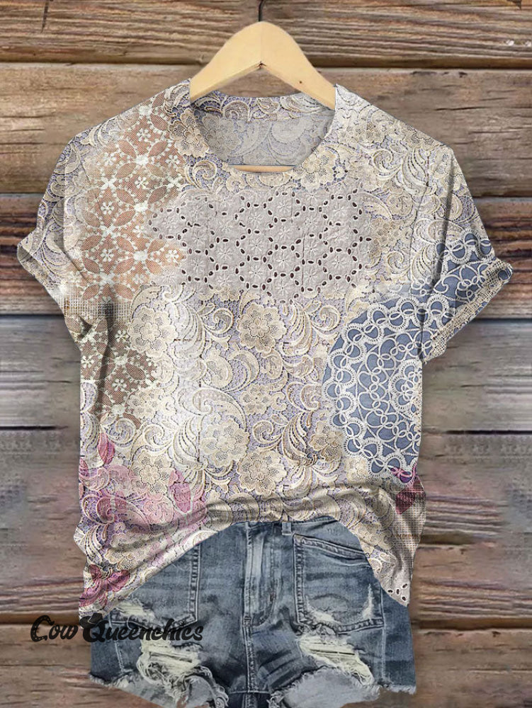 Vintage Art Print T-shirt Multicolor / S