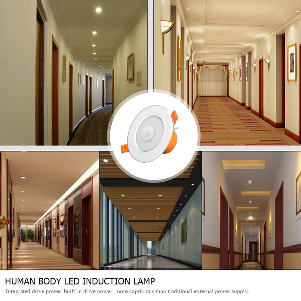 

Human Motion Sensor LED Ceiling Light Restaurant Bathroom Balcony Spotlight, 5w, 501 Original