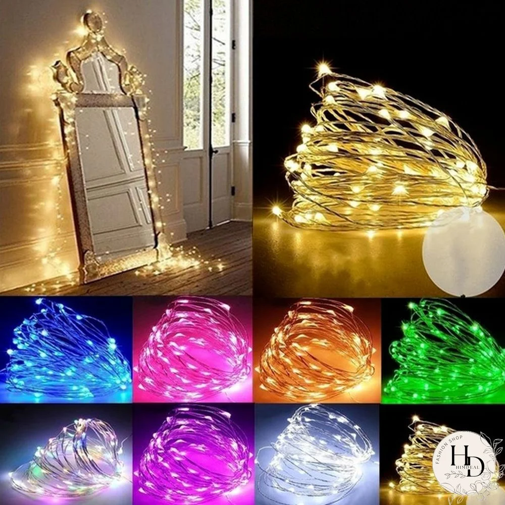 Birthday Party Led Battery Powered Led Copper Wire Fairy String Lights Garden Outdoor Party Christmas Decoration 10/20/30/50/100