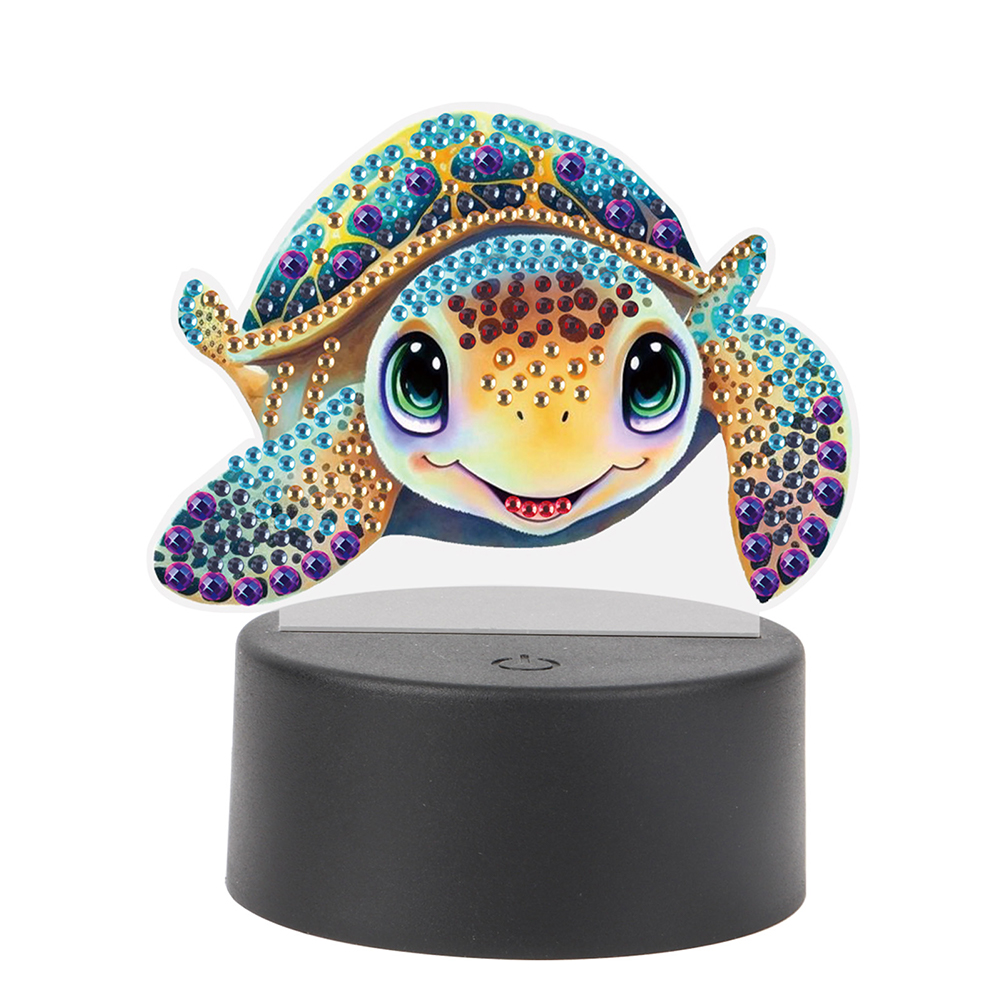 DIY Diamond Painting LED Night Lamp Turtle-Guru-buzz