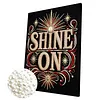 DIY Pearl Painting Shine for Home Wall Decor with Frame(30x40cm)