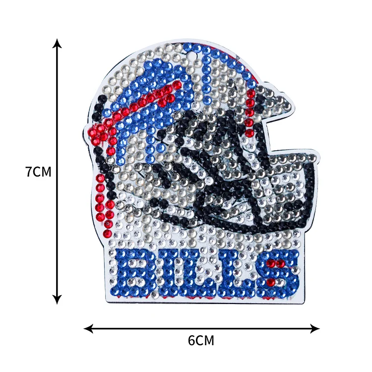 Tudomro 24 Pcs Balls DIY Diamond Art Painting Keychain Kits 5d Soccer Ball Football Drill Art Key Chain Set For Sports