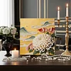 DIY Pearl Painting Chrysanthemum for Home Wall Decor with Frame(30x30cm)