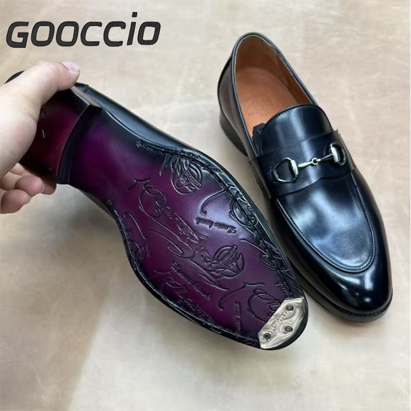 YH185 Prenium Calf-Skin Dress Shoes/Loafer Shoes For Men GOOCCIO   