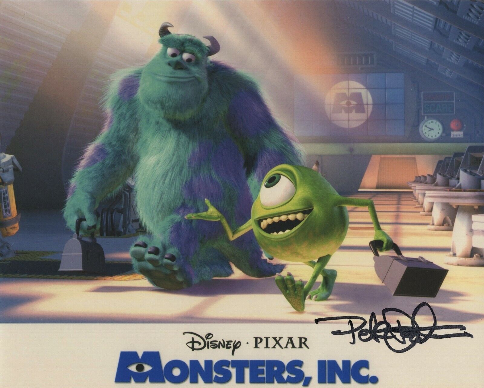 PETE DOCTER SIGNED AUTOGRAPH DISNEY PIXAR MONSTERS INC MOVIE 8X10 Photo Poster painting