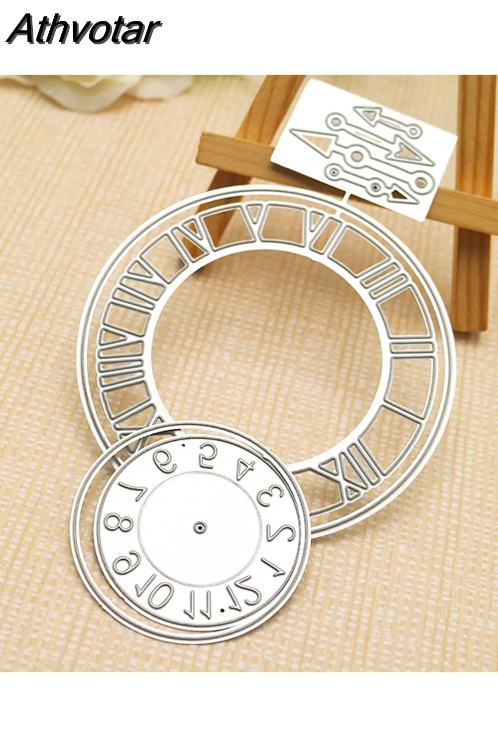 Athvotar Sizes Clock Cutting Dies Embossing Scrapbook Decorative DIY ...