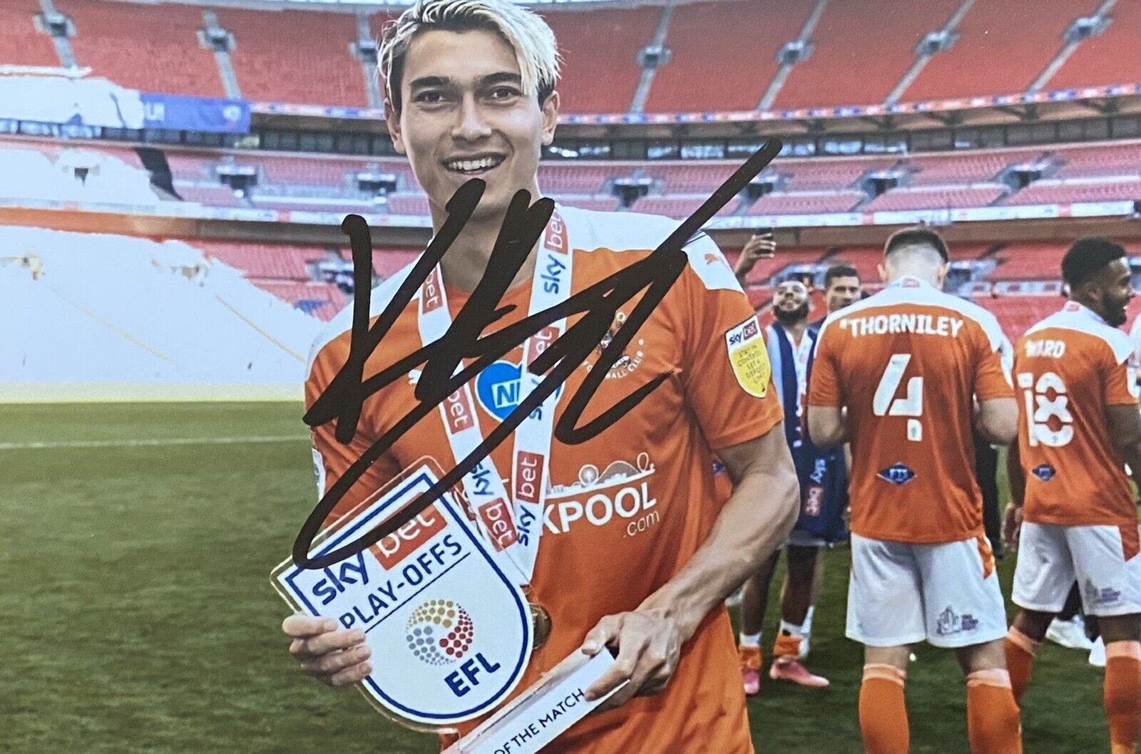 Kenny Dougall Genuine Hand Signed Blackpool 6X4 Photo Poster painting 2