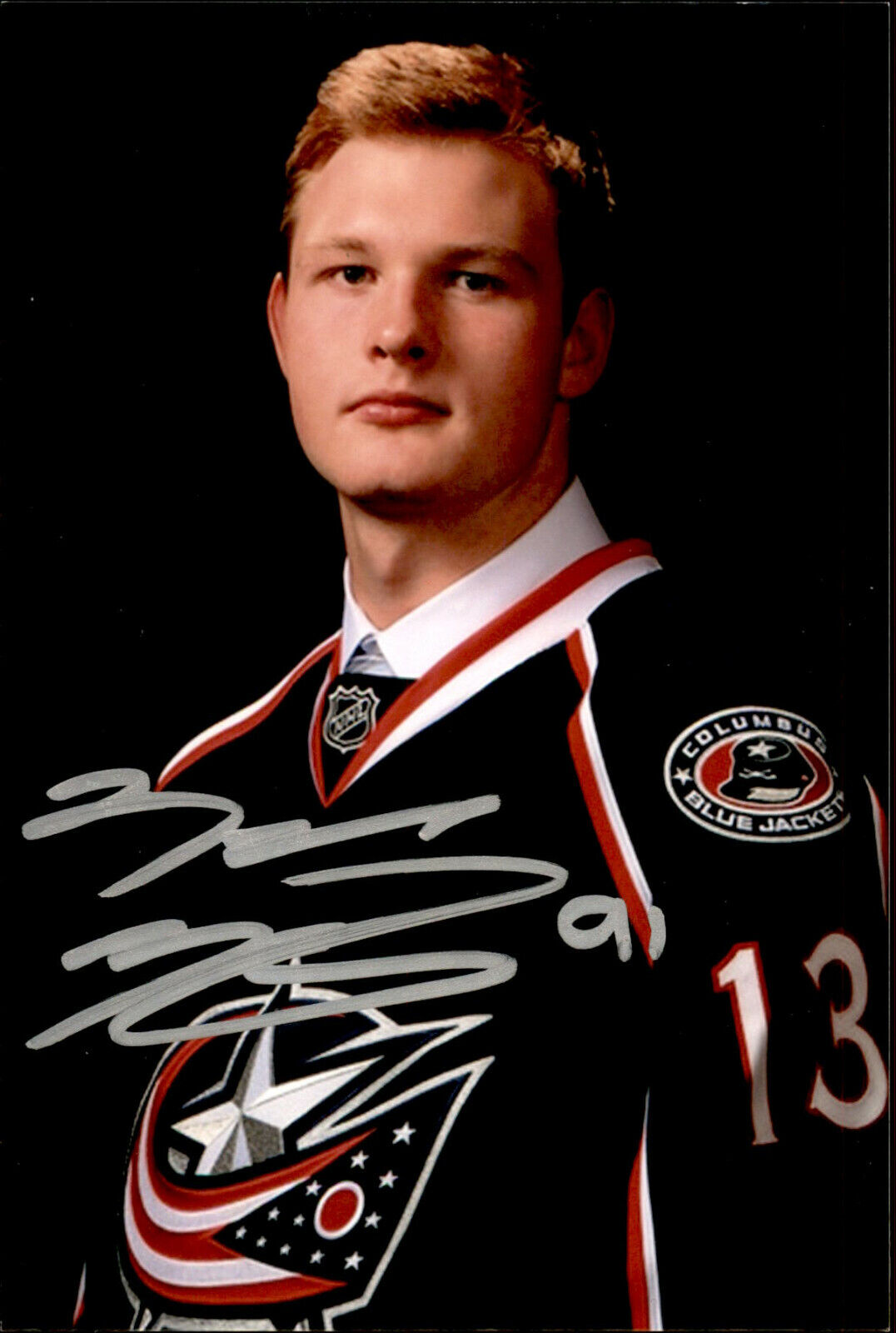 Nick Moutrey SIGNED 4x6 Photo Poster painting COLUMBUS BLUE JACKETS / OTTAWA SENATORS #4