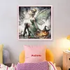 Halloween Tinker Bell Witch-11CT Stamped Cross Stitch 40*40cm/15.75*15.75in tapestrymarket