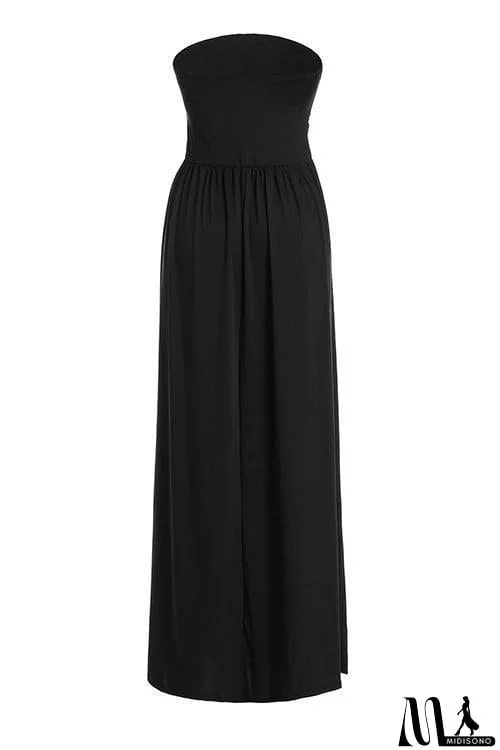 MidiSono - Pockets Strapless Maxi Dress