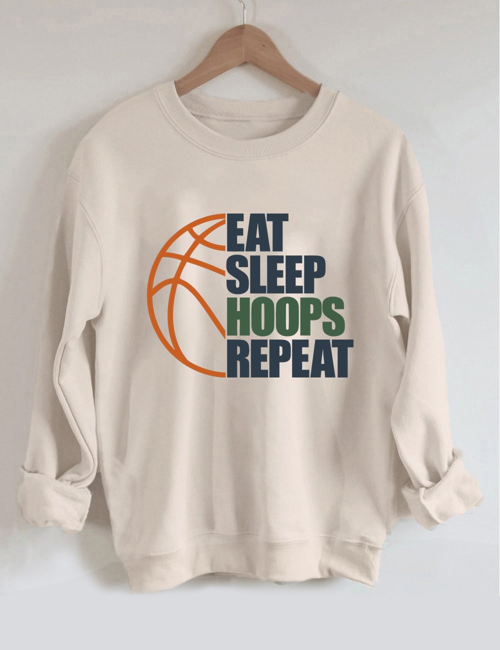 Eat Sleep Hoops Repeat Sweatshirt