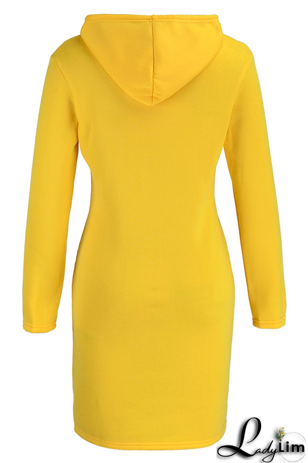 Red Fashion Casual Solid Patchwork Hooded Collar Long Sleeve Dresses