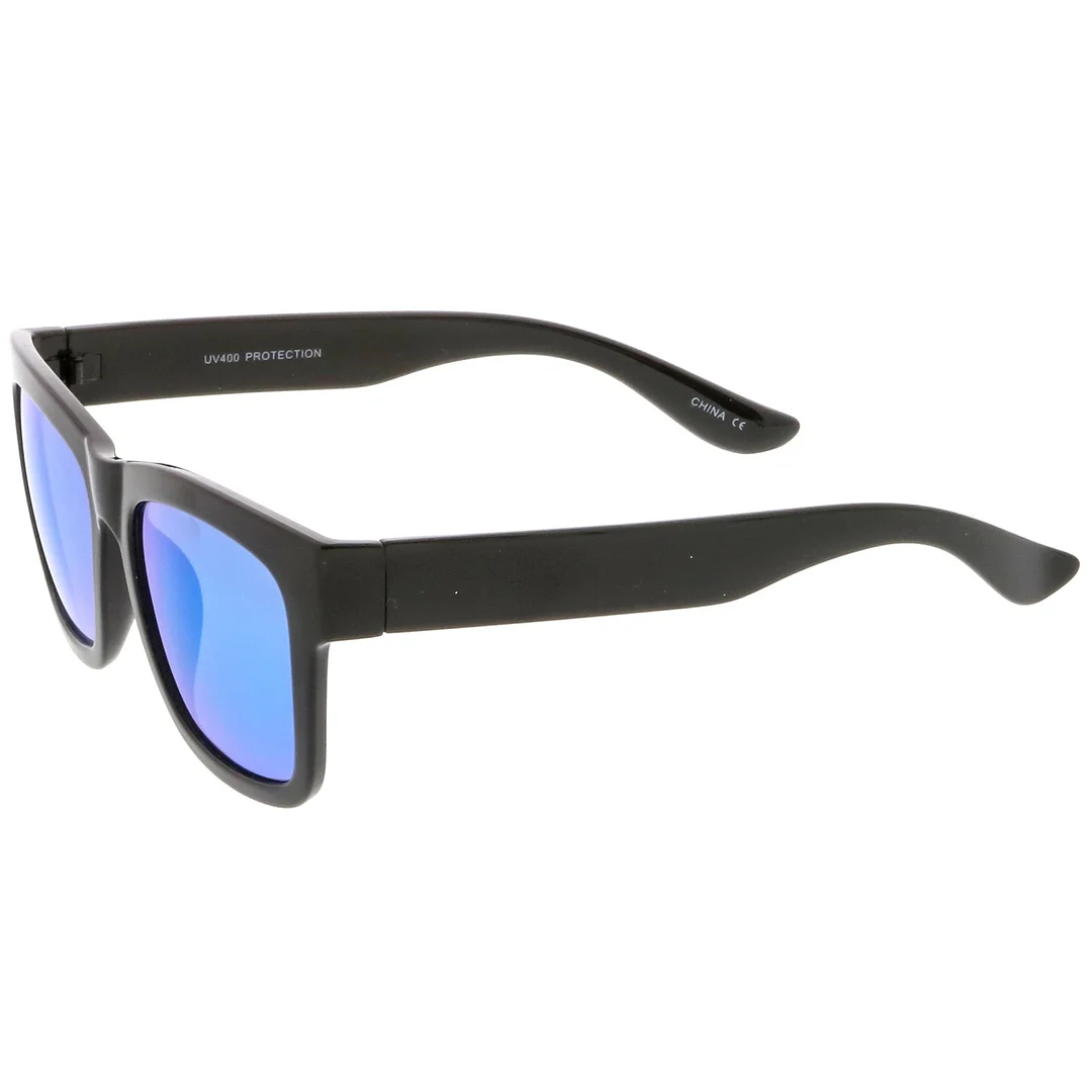 Lifestyle Super Thick Horn Rimmed glasses Thick Arms Mirror Square Lens 54mm