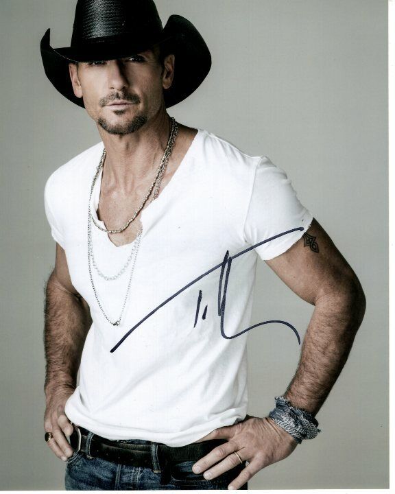 TIM MCGRAW Signed Autographed Photo Poster painting