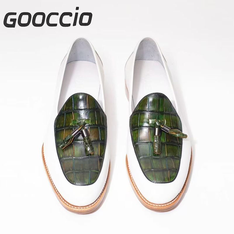 MY243 Crocodile Leather Dress Shoes/Loafer Shoes For Men GOOCCIO   