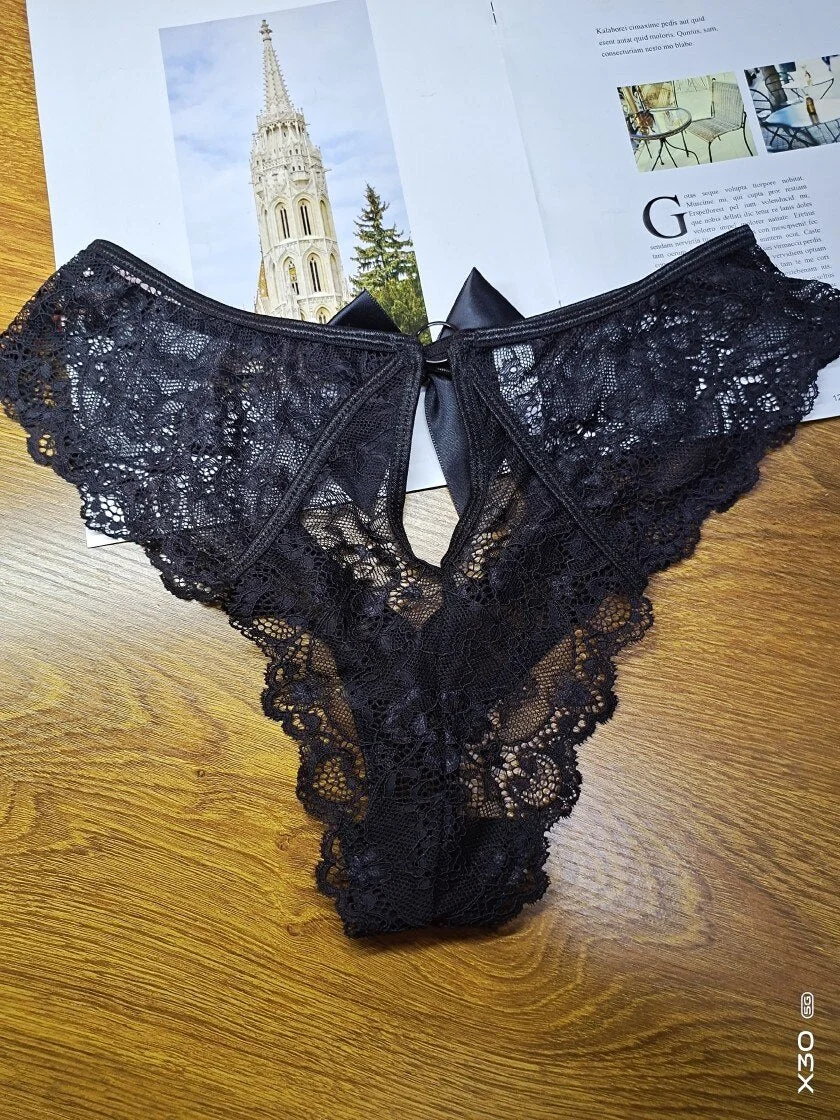 S-XL Plus Size Underwear Women Sexy Panties Briefs Lace Transparent Thongs Knicker For Sex Lingerie Nightwear