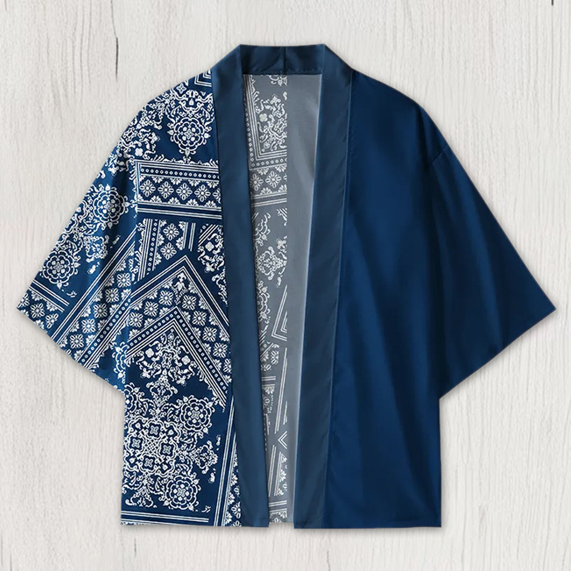 Japanese Geometric Patterns Kimono Cardigan $44.08 Sgd