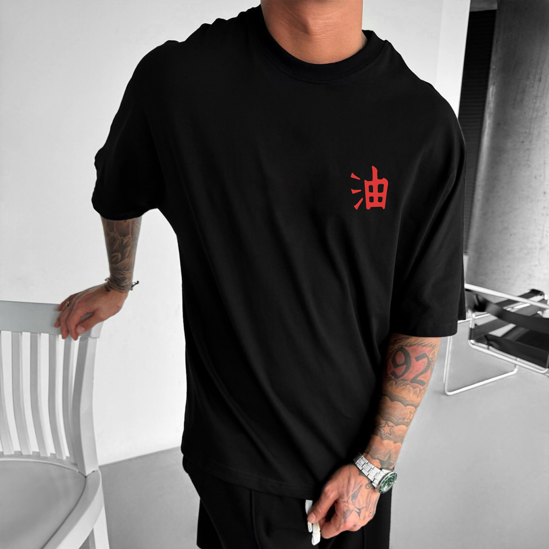 Unisex Casual Anime Print T-shirt Jiraiya T-shirt