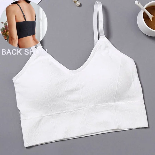 Solid Color Sexy Tank Crop Tops Women Fashion Basic Crop Top Streetwear Sleeveless Camis Cool Girls Cropped Tee Camisole Femme