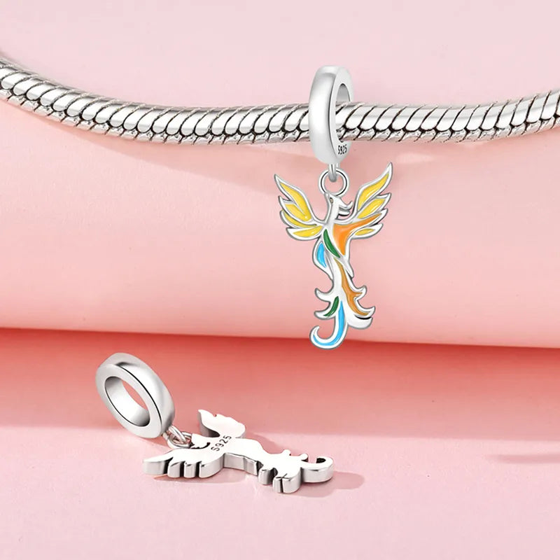 1 Piece 0.93*2.3cm 1*2.1cm 925 Sterling Silver Animal Pendant Jewelry Accessories