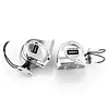 12V Stainless Steel Ships Horn with Base Bracket Marine Snail Electric Horns Waterproof Super Loud Car Horns for Speedboat Sailboats Yachts Car