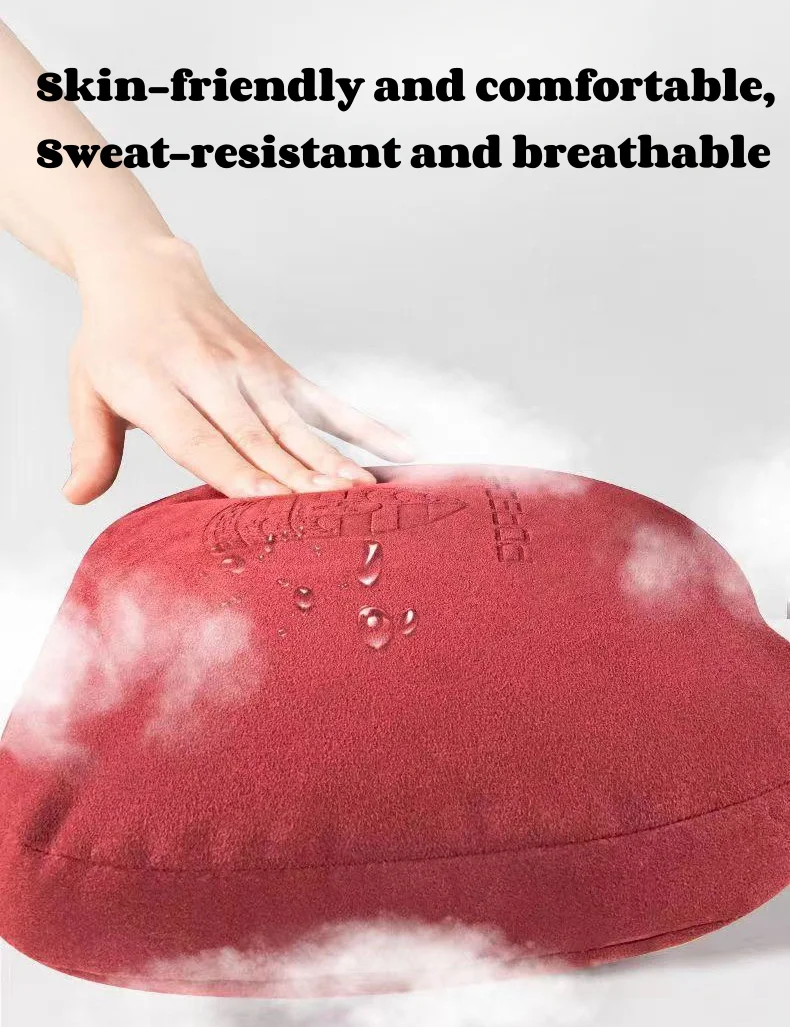 Brand new upgraded suede car headrest lumbar support neck pillow