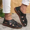 Gioiacombo&trade; Nuovi sandali cavi casual in pelle da donna