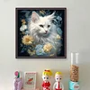 Flower Cat - 11CT Stamped Cross Stitch 40*40cm