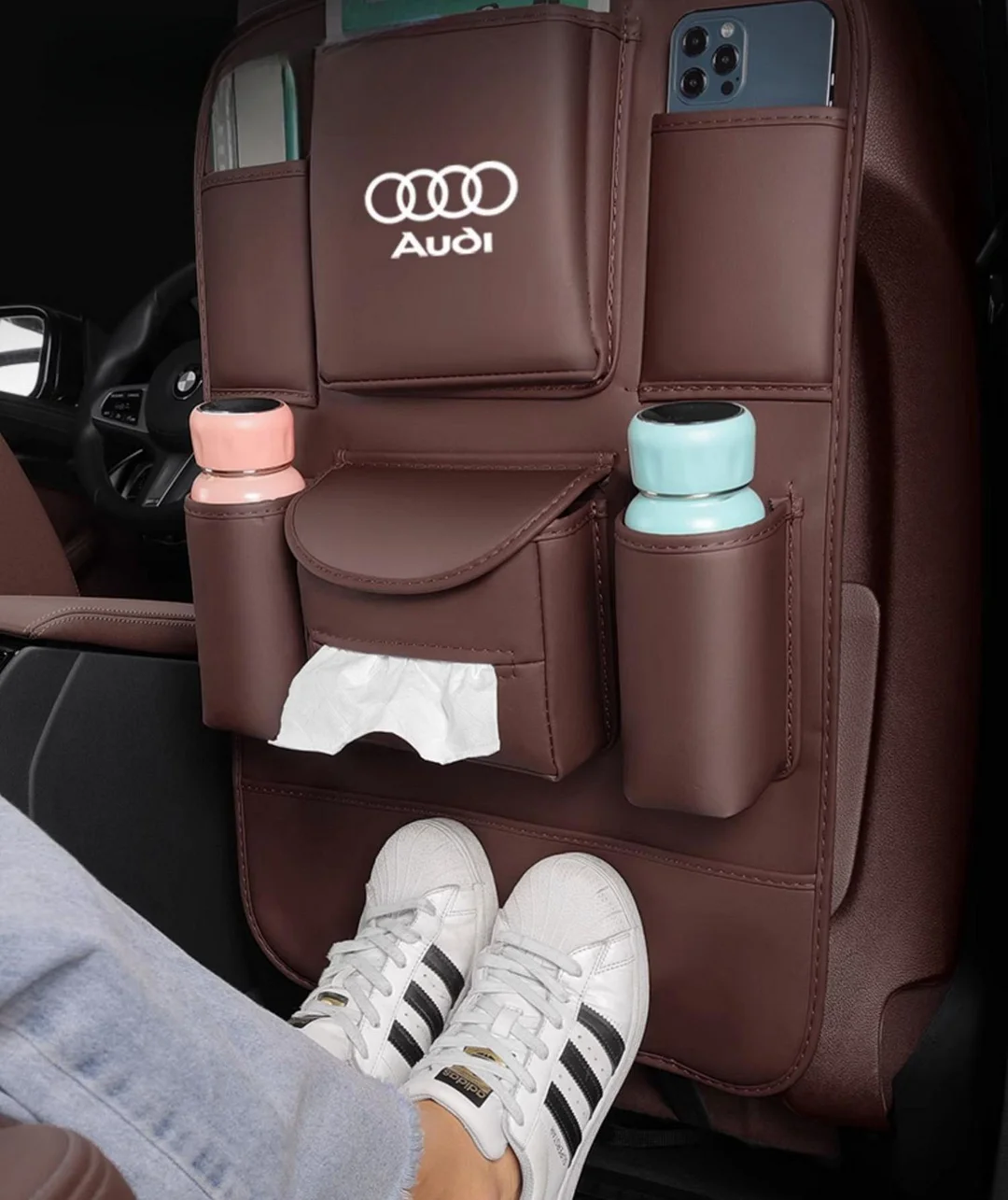 Car seat back storage bag