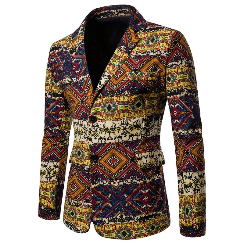 Men's Ethnic Style  Slim Formal Jacket