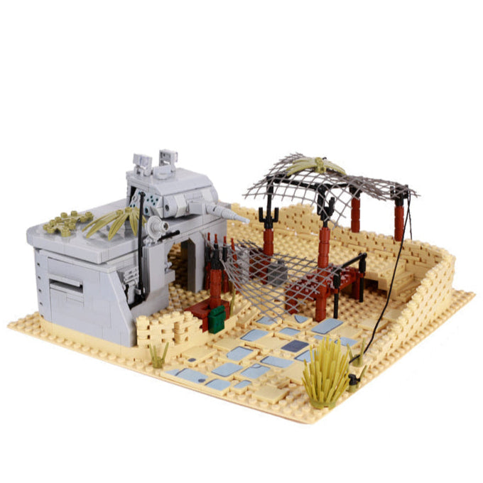 Desert Battlefield Trenches MOC Set Minifigure Bricks monstertoys