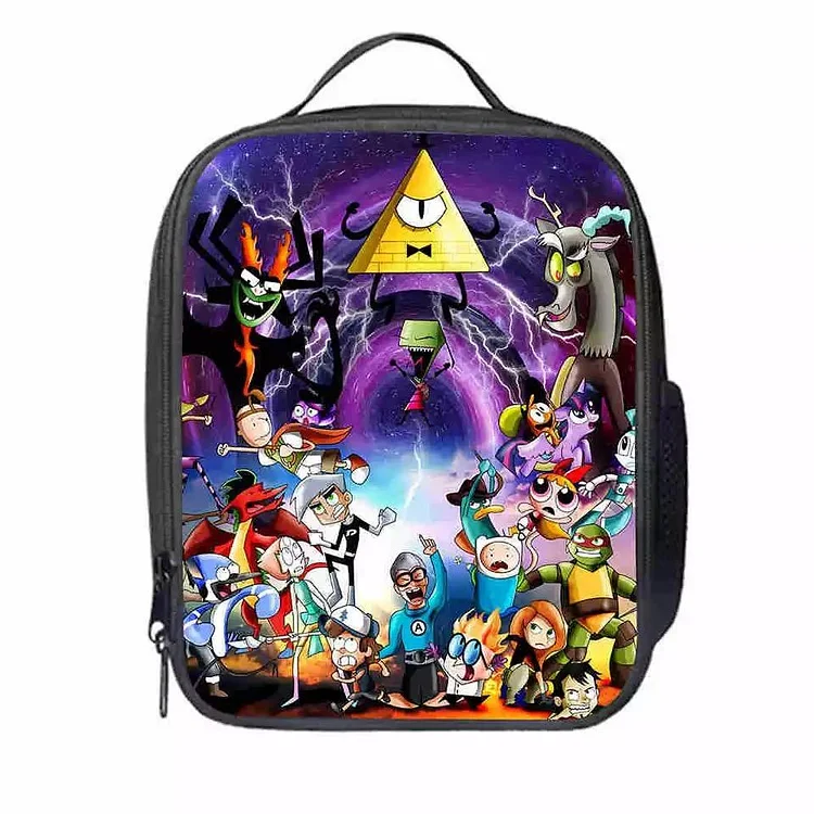 Gravity Falls Bill Cipher 8 Lunch Box Bag Lunch Tote For Kids