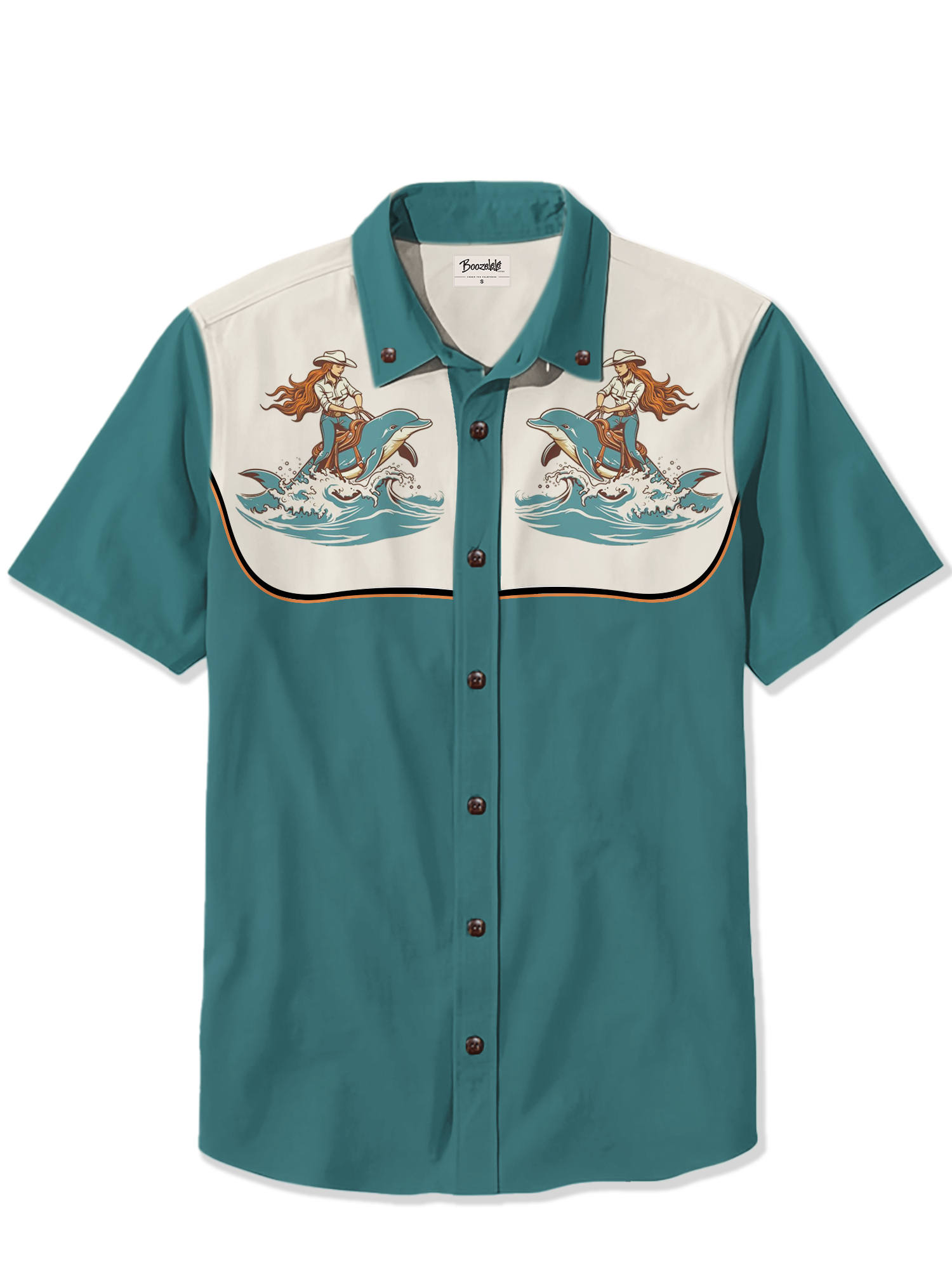 Beauty And The Shark - 100% Cotton Shirt