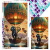 Diamond Painting-DIY Full Round Drill Hot Air Balloon Elephant（40*70CM)
