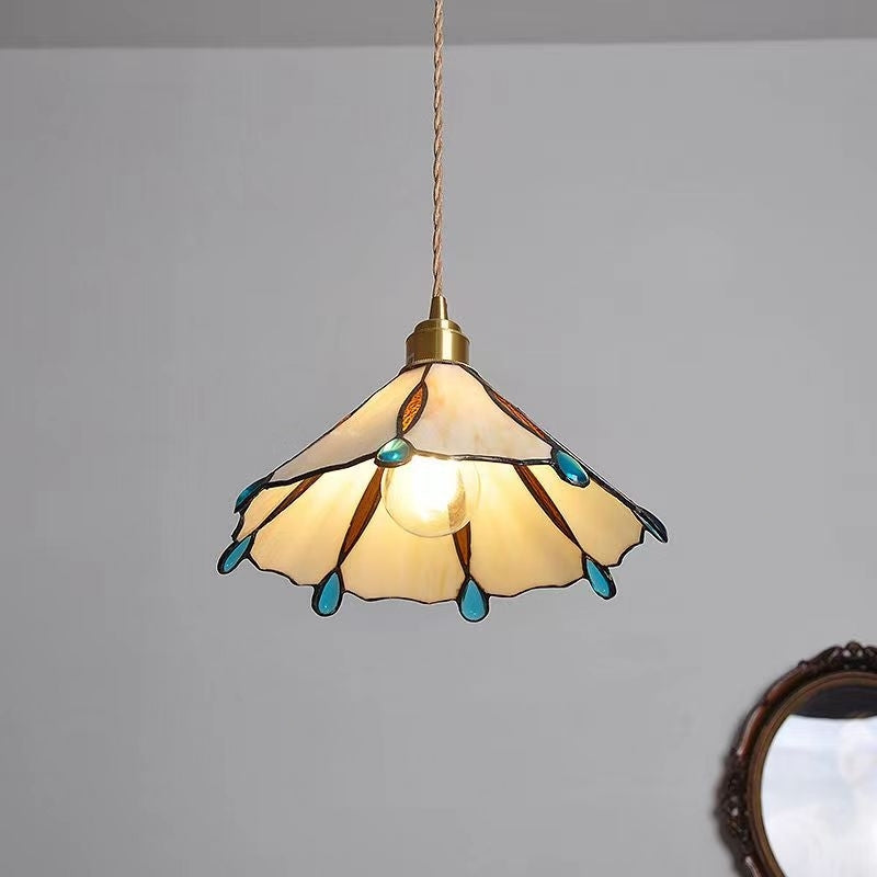 Retro Stained Glass Tiffany Pendant Light