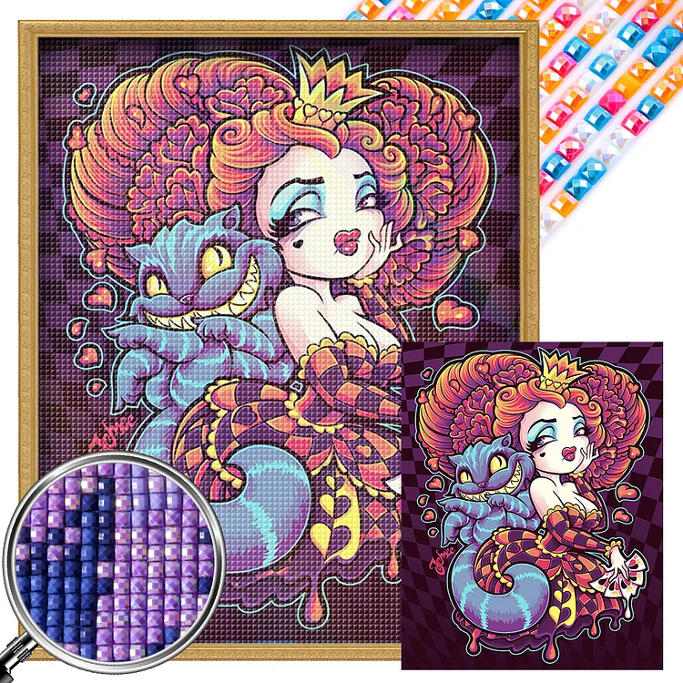 Partial AB Drill - Full Square Drill Diamond Painting -Cartoon Girl - 40*50cm