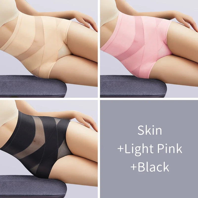 High Waist Panties Women Cotton Underwear Slimming Shapers Sexy Brief Female Butt Lift Tummy Control Underpants Summer Intimates