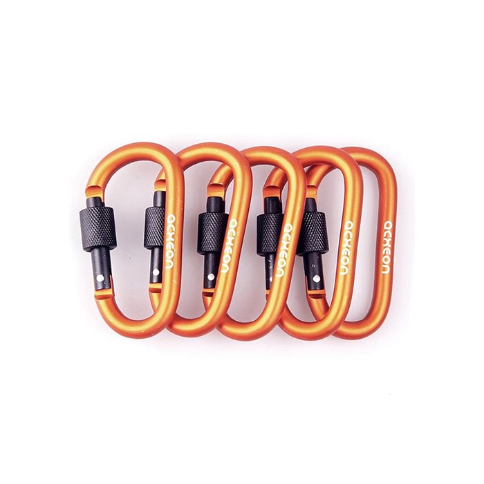 Aluminum Carabiner D-ring Key Chain Clip Hook for Camping, Climbing Application Deutsche Aktionsprodukte Full Strike Gmbh