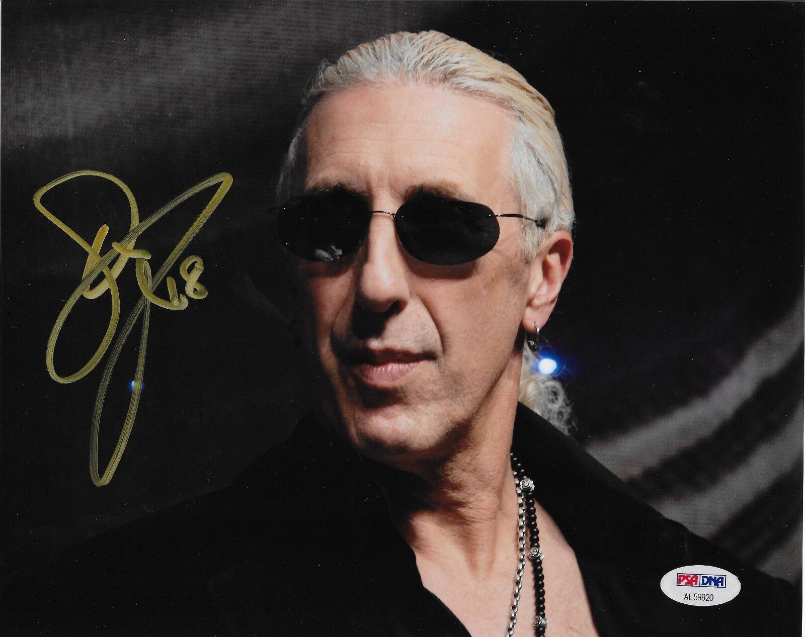 DEE SNIDER TWISTED SISTER HEAVY METAL SIGNED AUTOGRAPH 8X10 Photo Poster painting #6 PSA COA