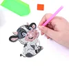 10 STÜCKE Kuh Untersetzer - 5d DIY Handwerk DIY Modeaccessoires