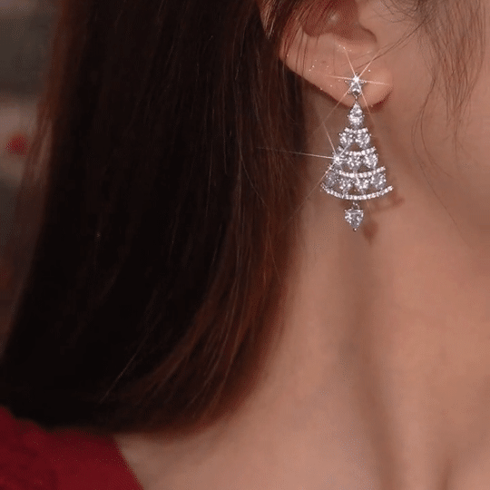 🎅Early Christmas Sale 49% OFF & Free Shipping🎄-Christmas Gift For Her -Shiny Christmas Tree Earrings