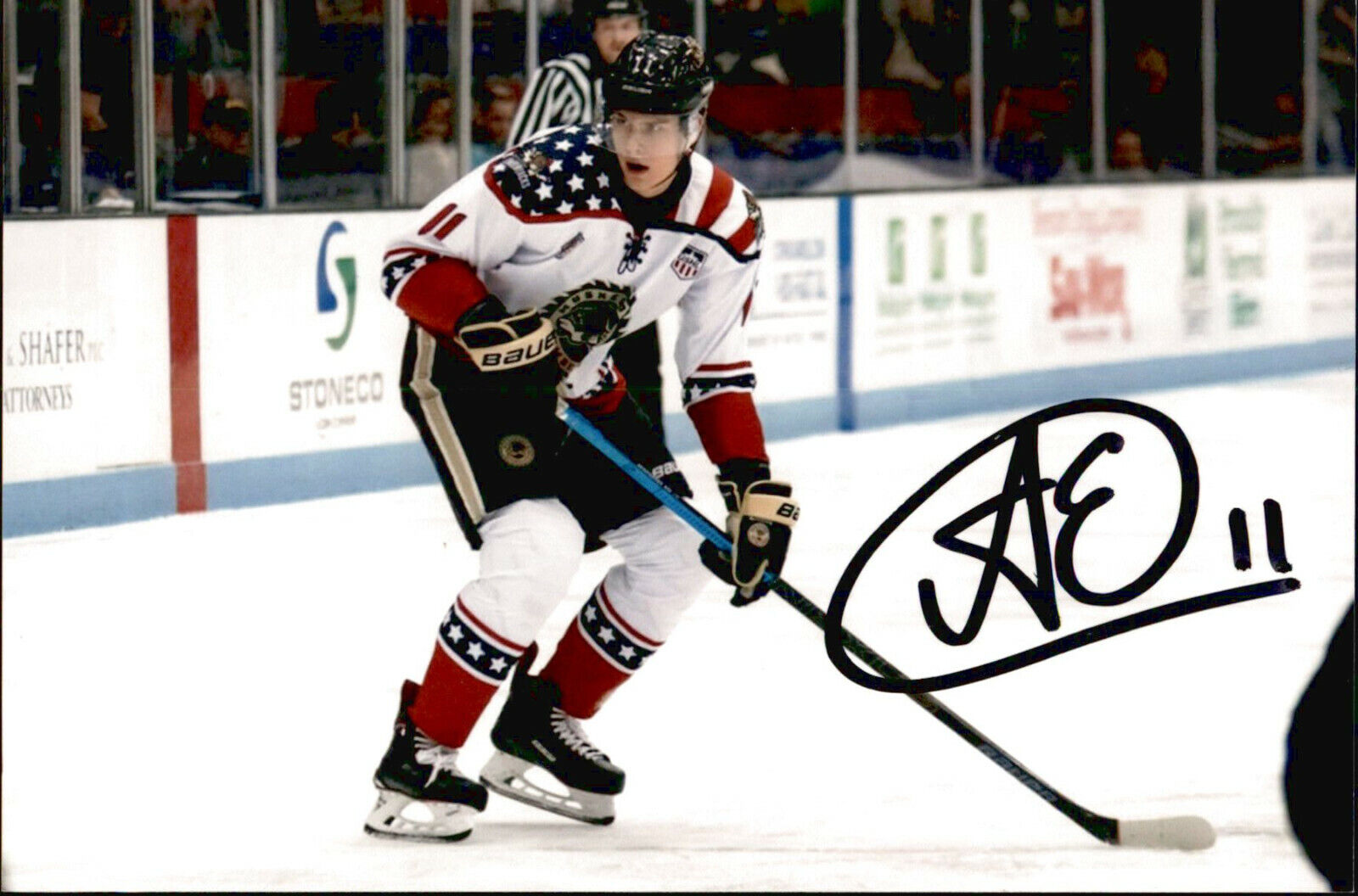 Yegor Egor Afanasyev SIGNED 4x6 Photo Poster painting MUSKEGON LUMBERJACKS NASHVILLE PREDATORS 2