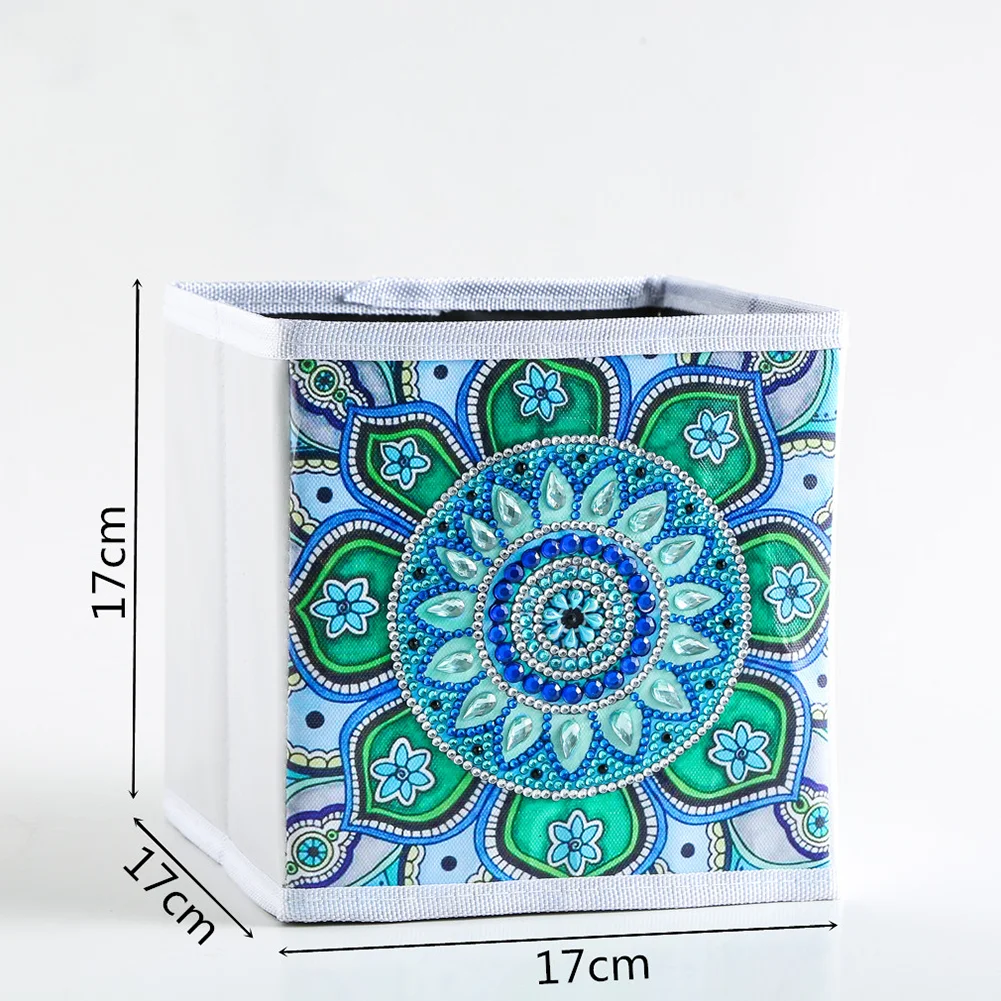DIY Diamond Painting Folding Storage Box Diamond Manual Craft Kit(17*17*17cm)